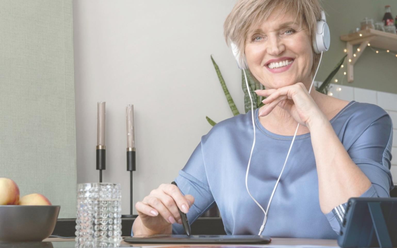 Small group portfolio review session